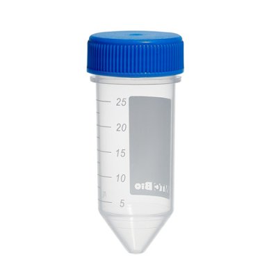 Centrifuge Tubes, 25ml, Screw Cap, Sterile, 8 foam racks of 25 tubes, 200 units