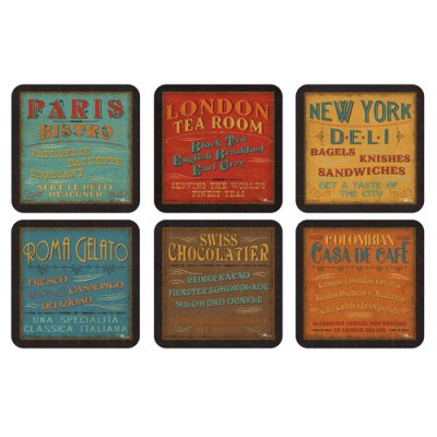 Pimpernel Lunchtime Coaster - Set of 6 