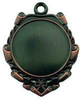 40mm Scroll Polished Backed Medal (Bronze)