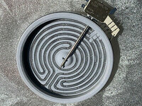 Electrolux Zanussi AEG Hob 1700 Watt Rapid Burner Ceramic Plate Element Genuine