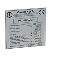 Self Adhesive Panel Plate, 92x118mm, White