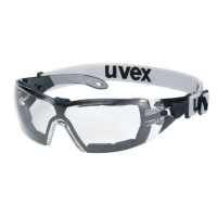 Uvex Pheos Guard Safety Glasses, Clear Lens