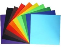 Coloured Gummed Paper 6" x 6" (100)