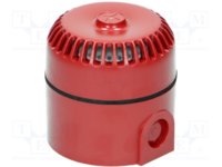 SOUNDER,9-28vdc, DEEP BASE,RED.