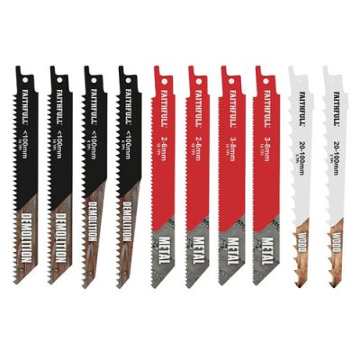 Faithfull 10 Piece Sabre Saw Blade Set