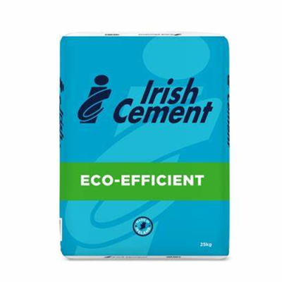 Irish Cement CEM 2 Eco-efficient Cement - 25kg (waterproof bag)