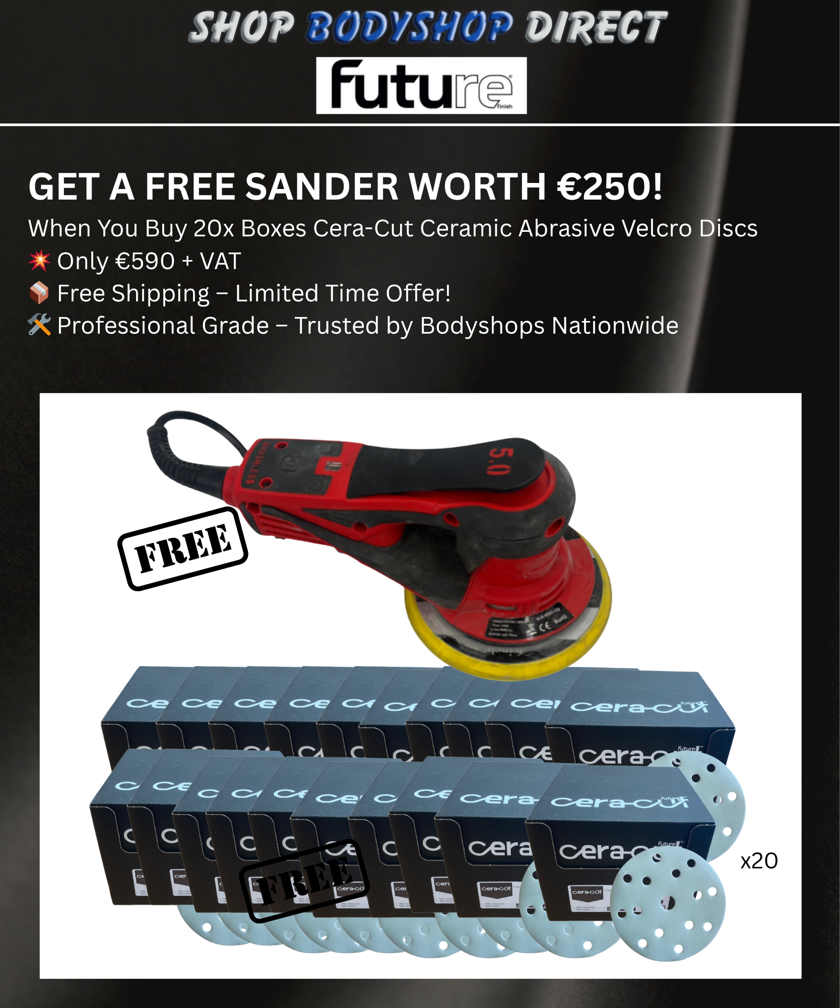 CERA-CUT X FREE SANDER BUNDLE