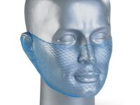 Disposable Beard Net Blue (Snood) (Pack of 12)