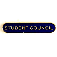 Student Council - Bar Shaped School Badge (Bl