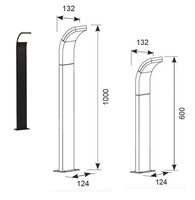 SENZA 6.5W GRAPHITE BOLLARD IP54