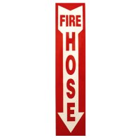Fire Hose Arrow, 4"W x 18"H, Vinyl