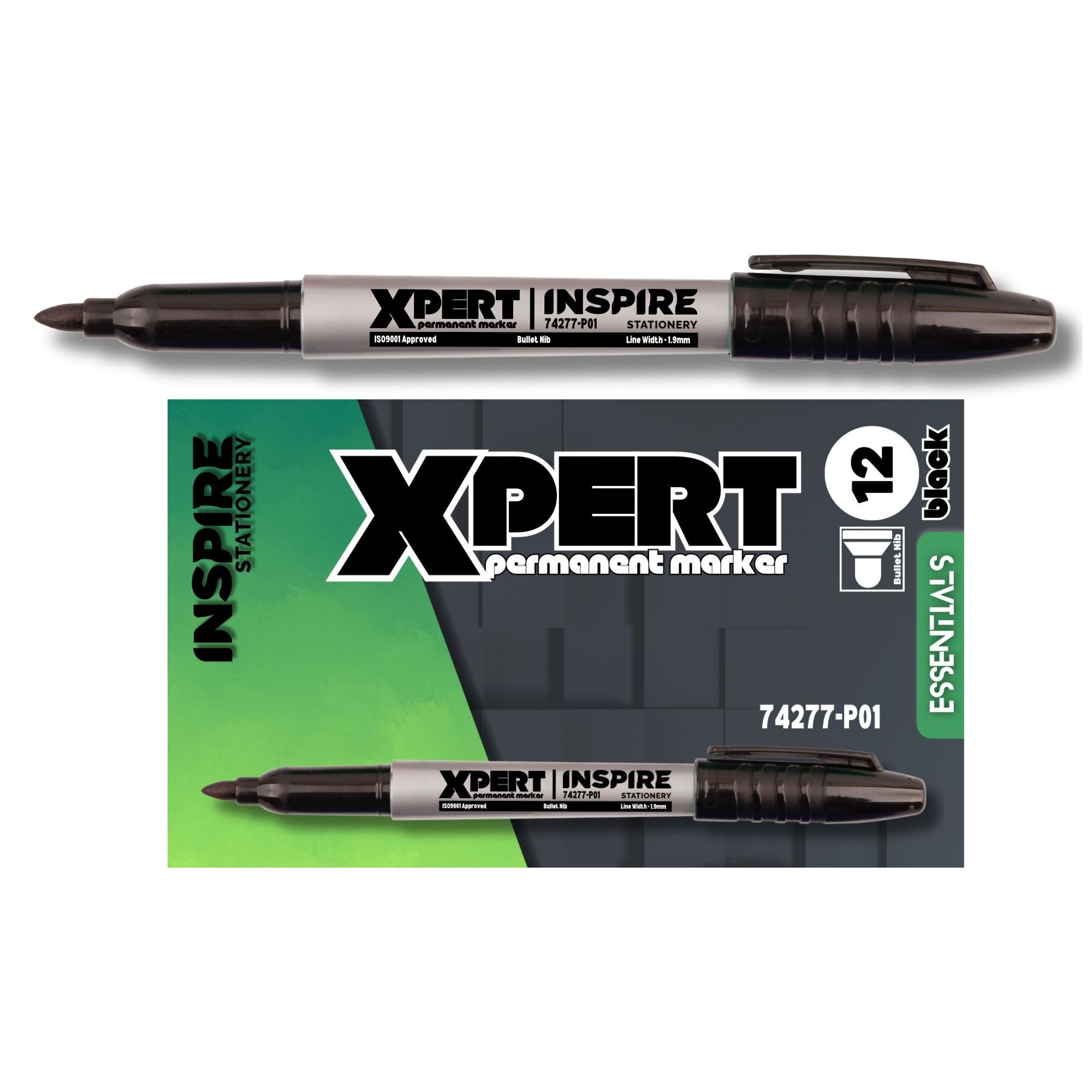 Xpert Permanent Marker - Bullet - Black