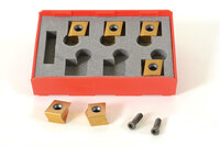Insert Cutters Set (6) Twin Edged B500 Insert Anti Seize Grease 2 Screws