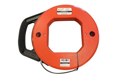 Glass fiber reinforced duct rod Ø 3mm, length 30m, plastic carter