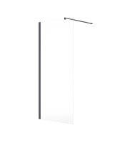 ASPECT 1400MM WETROOM PANEL MIDNIGHT GREY MATT