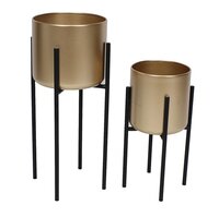 Ollan Gold Set of 2 Plant Holders - NOW 