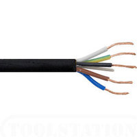 Flexible Cable 5 Core 0.75 Circular Black