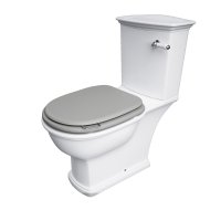 RAK-WASHINGTON WOOD SOFT CLOSE SEAT AND COVER ONLY IN MATT GREY