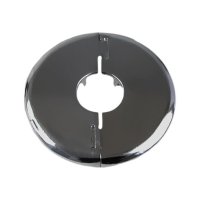 1 Piece Split Plate Style Escutcheon for 1/2" Sprinkler, Chrome Plated, 1/4" Depth