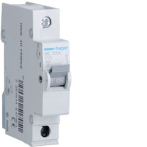 Hager 25A S/P C Curve 6kA MCB MU125A