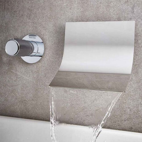 Tsar Wall Mounted Basin Mixer With Cascade Spout
