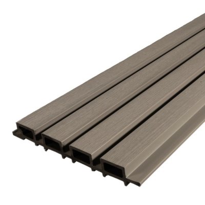 Linear Slatted Composite Cladding Board Driftwood 219x26mm x 3.6m