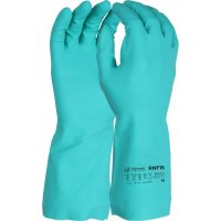 FLOCKLINED NITRILE GAUNTLET GLOVE