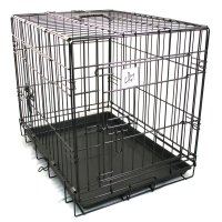 Dog Life KK002 Dog Crate Black Small 60x42.5x51cm - 24in