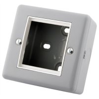 SM1G2MP 1 Gang 2 Module Metal Clad Plate