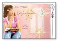 Wood Post A Plaque/Confirmation Girl   (F35981)