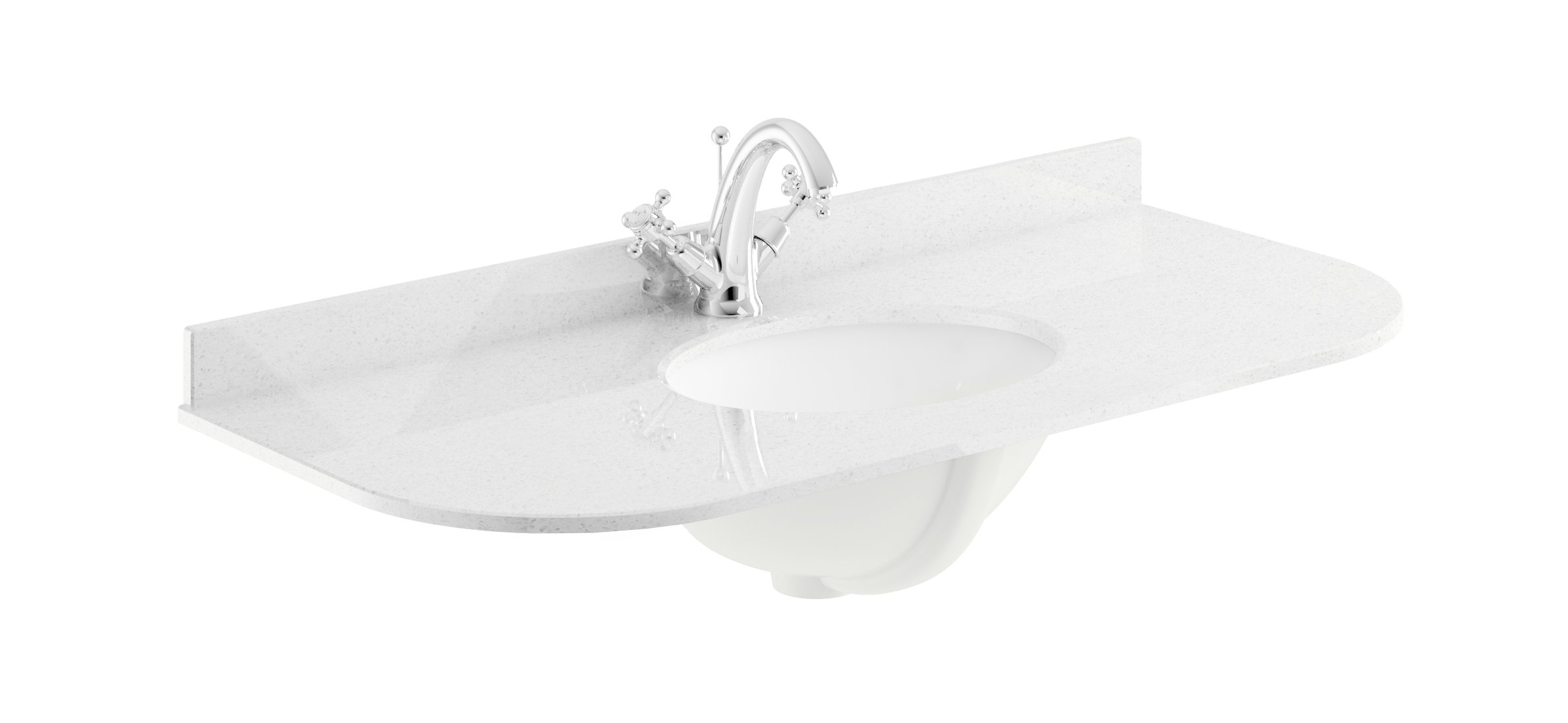 1000mm Single Bowl with Radius 1 Tap Hole