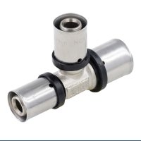 Tucker French T 32x25x25 Unequal Tee Press Fitting ZL-KY111-T322525