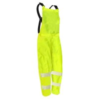 D/N Hi-Vis Bib Trousers PU Coated, Yellow