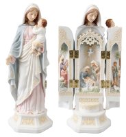Veronese Resin Statue 8 inch Nativity Triptych   (52749)