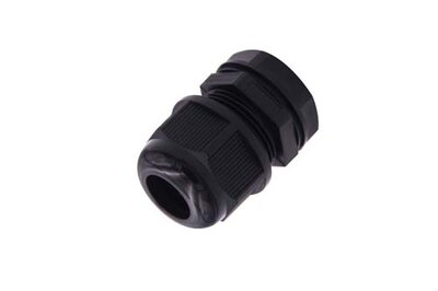 EVOLEC 20mm PVC PG GLAND c/w LOCKNUT, BLACK    (BOX 42 /1260 ) | AG20B