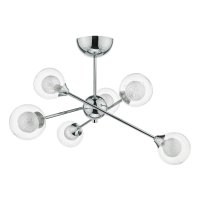 ZEKE 6LT SEMI FLUSH POLISHED CHROME