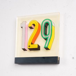 Signclamp standoffs wall  black Classic