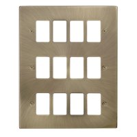 VPAB20512 GridPro 12G Plate Deco Antique Brass
