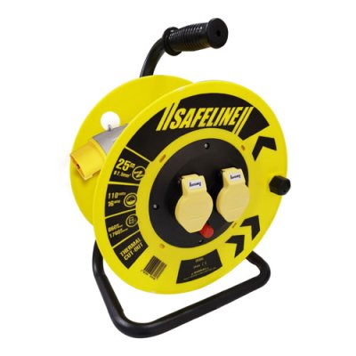 Yellow Cable Reel 110V 16A - 25m (Unit Hire)