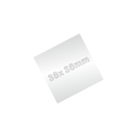 38 x 38mm (1.5 x 1.5'') Silver Engraving Plat