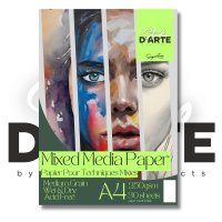 Studio D'Arte A4 Mixed Media Pad 250gsm - 30 Sheets