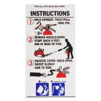 CO2 Extinguisher Instruction, Large Unit