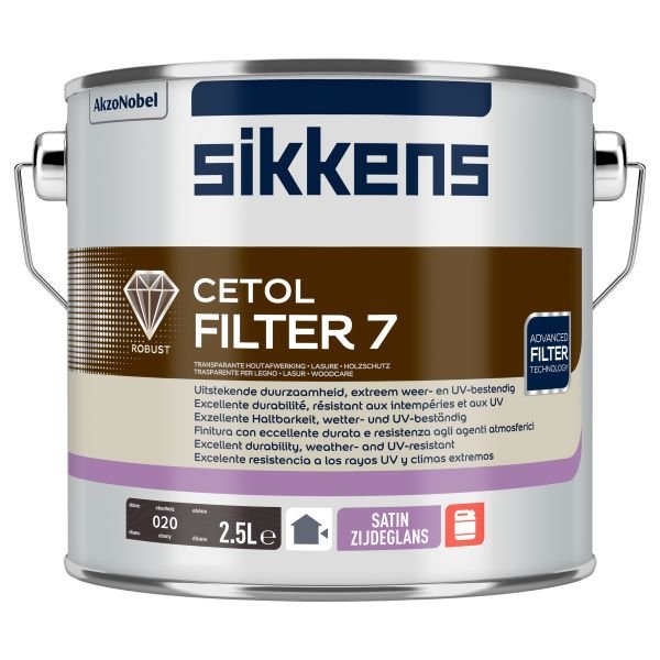 Sikkens Cetol Filter 7 plus Ebony Tin 2.5L