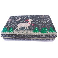 Christmas Reindeer tin of vanilla fudge - 6 x 400g