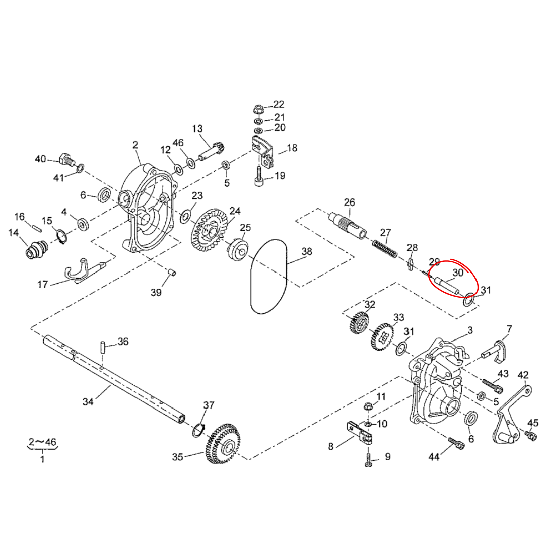 Asuka Gearbox Shaft