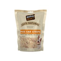 Extra Select Natural Dog Treats Pigs Ear Strips 7x100g