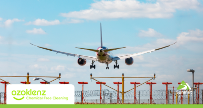 Ozoklenz recognised by Mitie for sustainable cleaning at Heathrow Airport