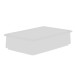 Hygienic Stacking Box - 615x415x155mm, White