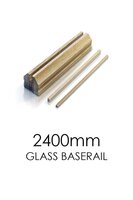 Urbana Glass Oak Baserail 2.4 Metre