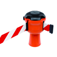 Skipper Retractable Barrier Unit Head, Orange, Red & White